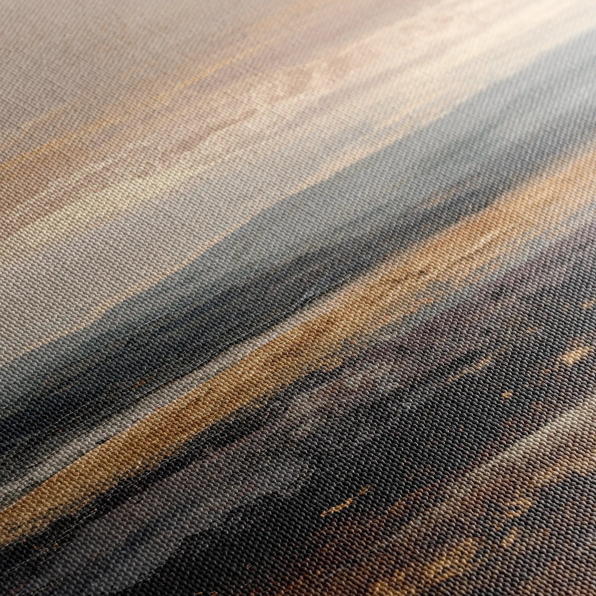 Abstract 981 Canvas Art 16" x 16" / 40 x 40 cm / Black