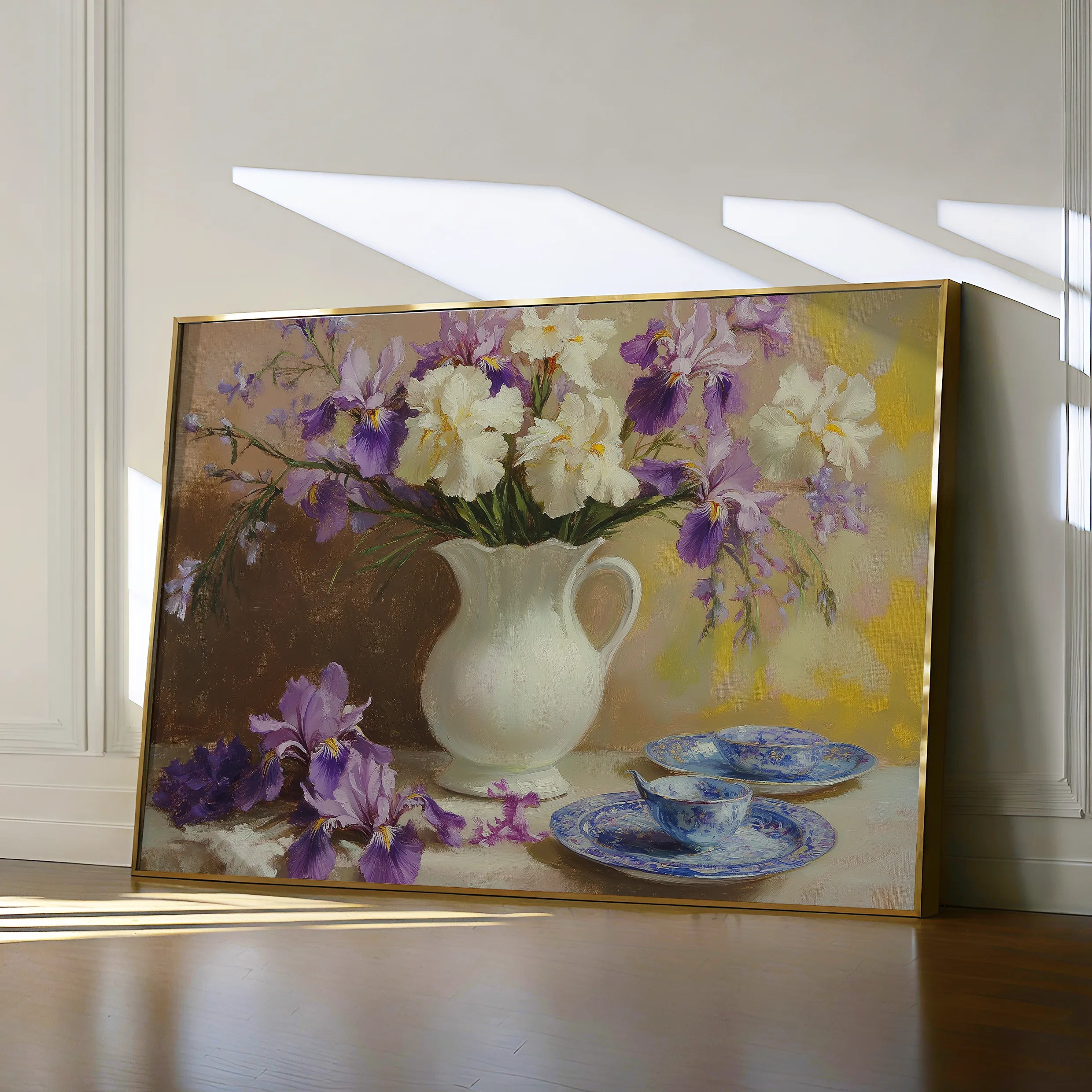 Floral 981 Canvas Art 18" x 24" / 45 x 60 cm / Black