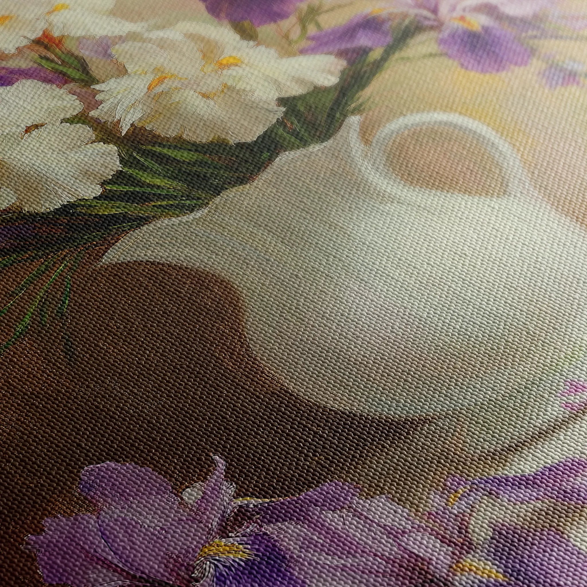 Floral 981 Canvas Art 18" x 24" / 45 x 60 cm / Black