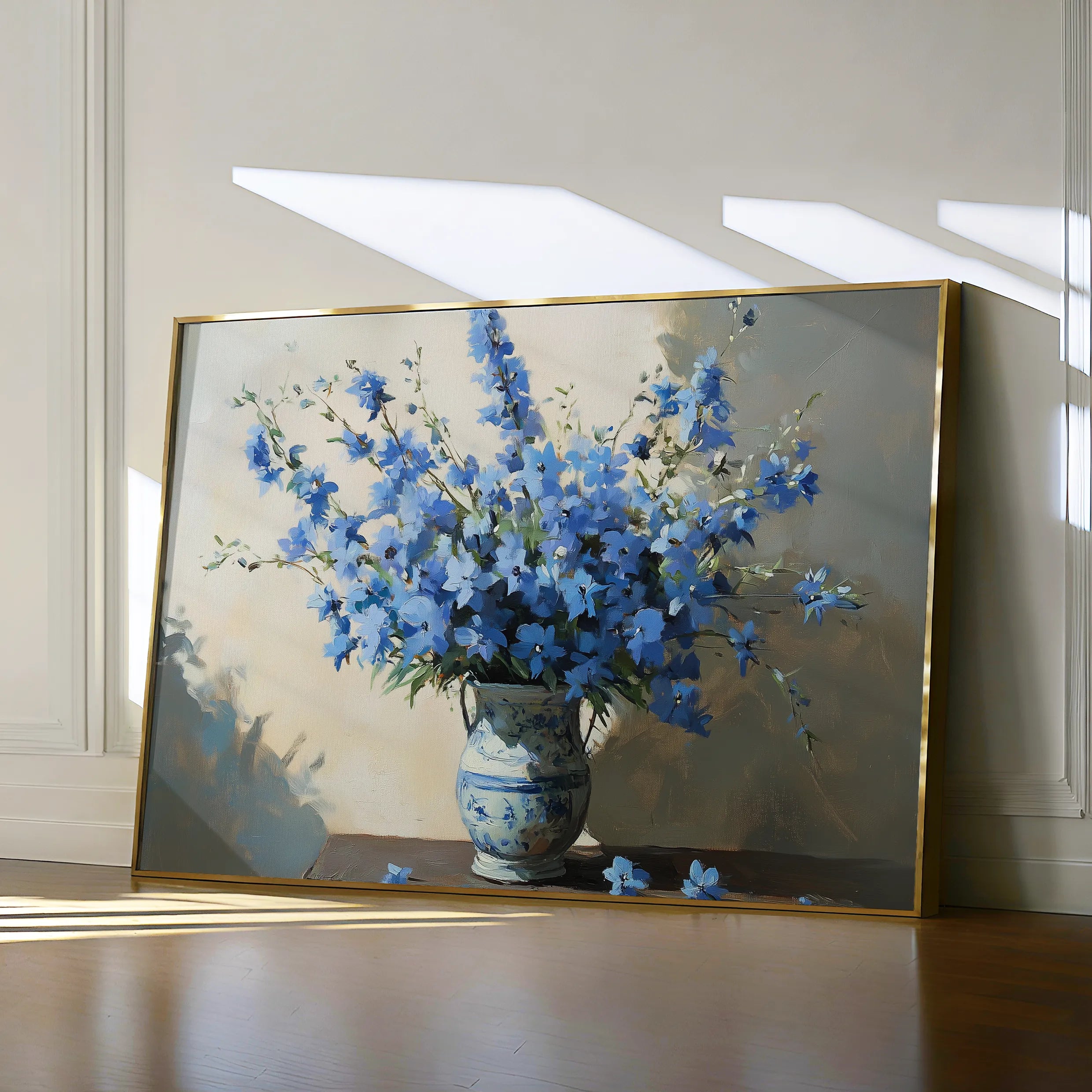 Floral 982 Canvas Art 18" x 24" / 45 x 60 cm / Black