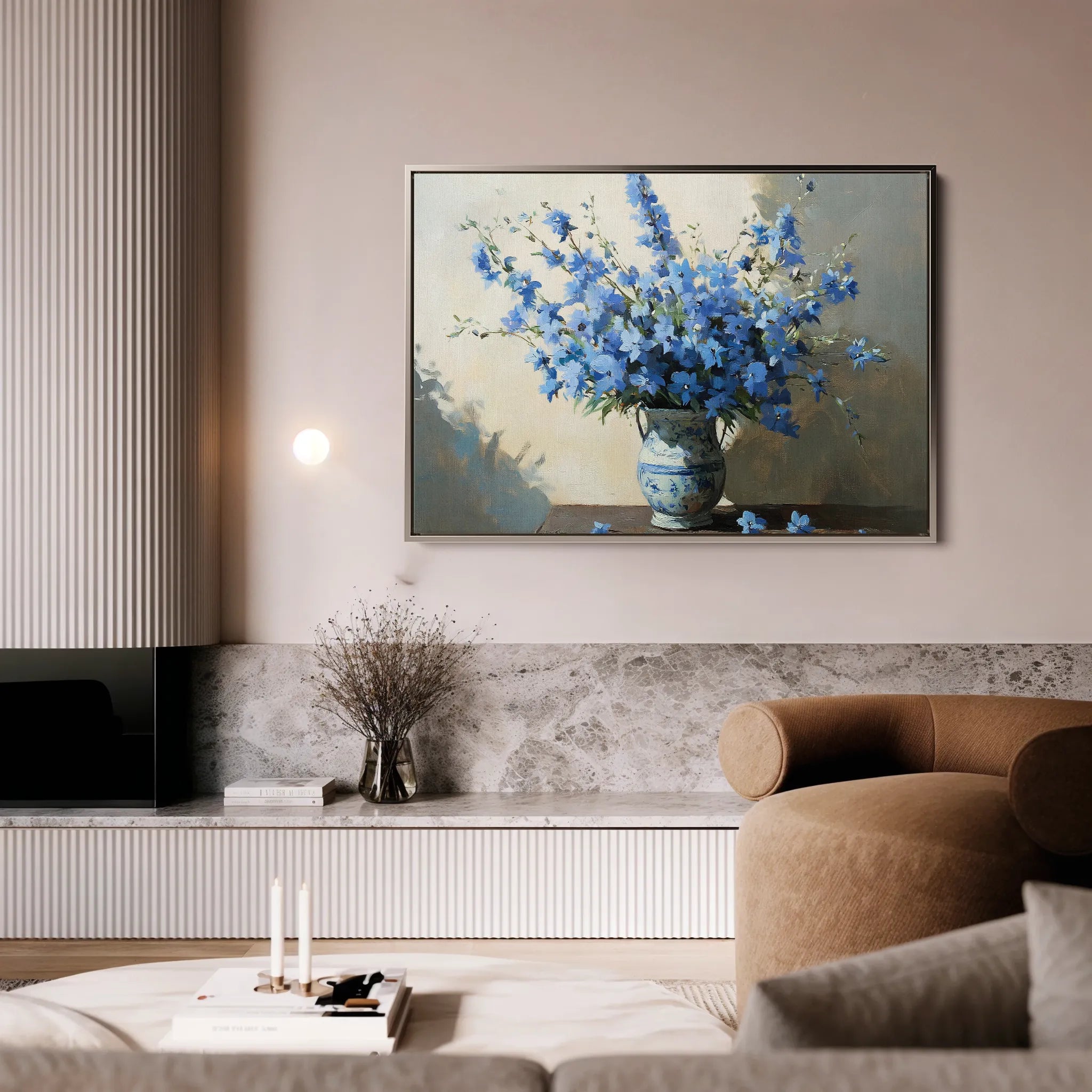 Floral 982 Canvas Art 18" x 24" / 45 x 60 cm / Black