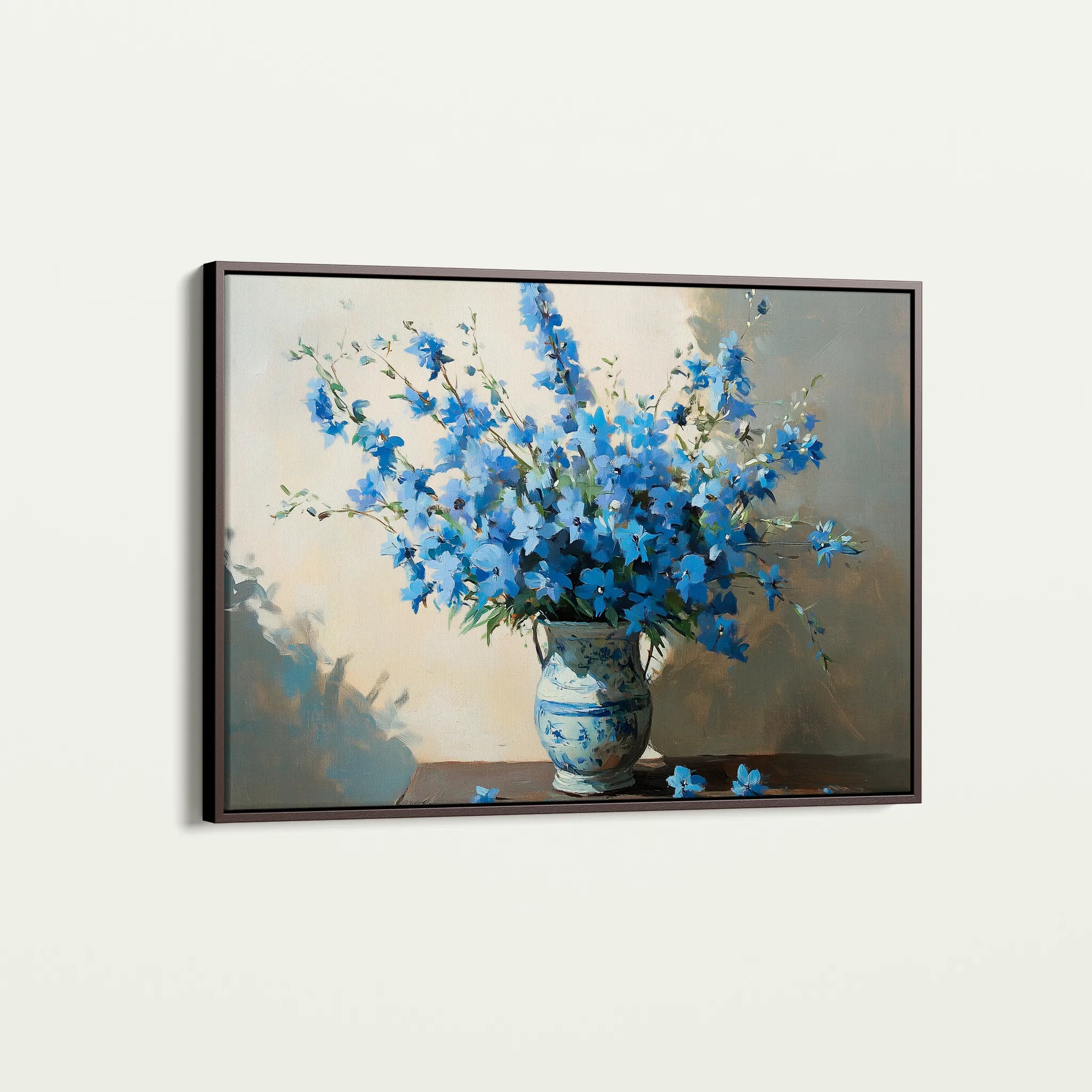 Floral 982 Canvas Art 18" x 24" / 45 x 60 cm / Black