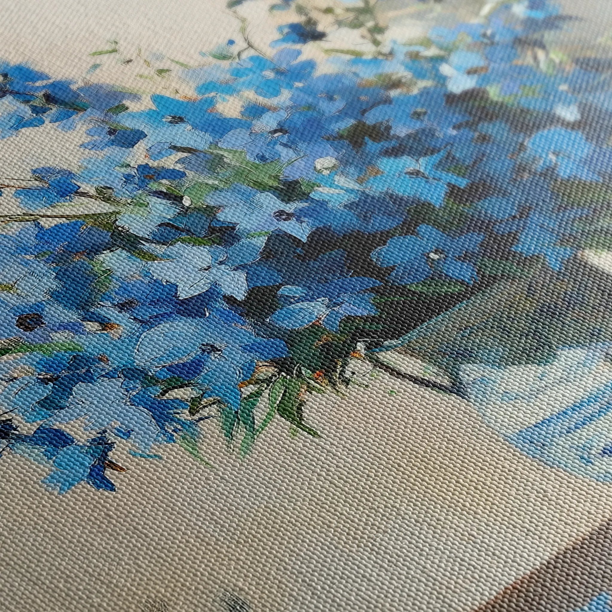 Floral 982 Canvas Art 18" x 24" / 45 x 60 cm / Black