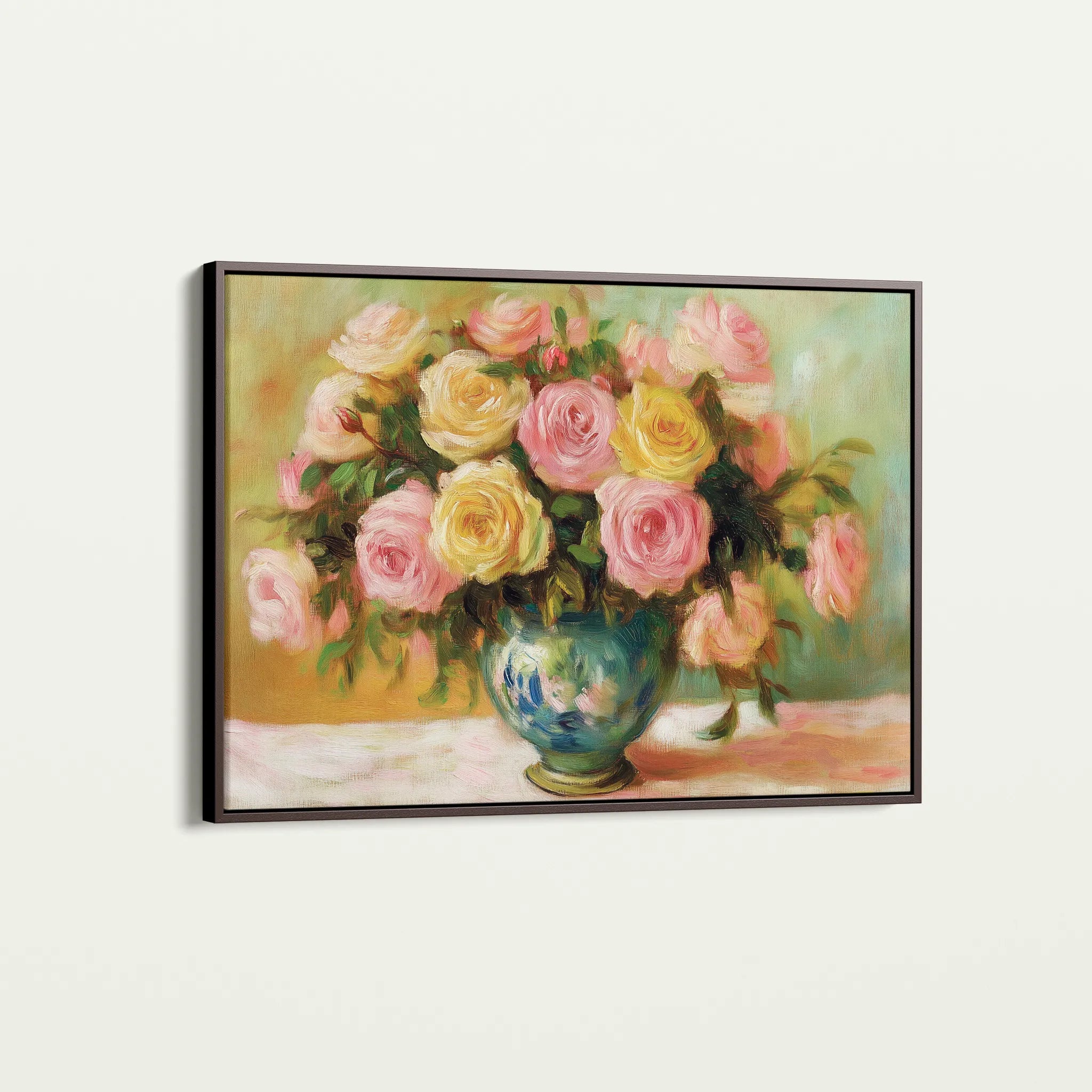 Floral 983 Canvas Art 18" x 24" / 45 x 60 cm / Black