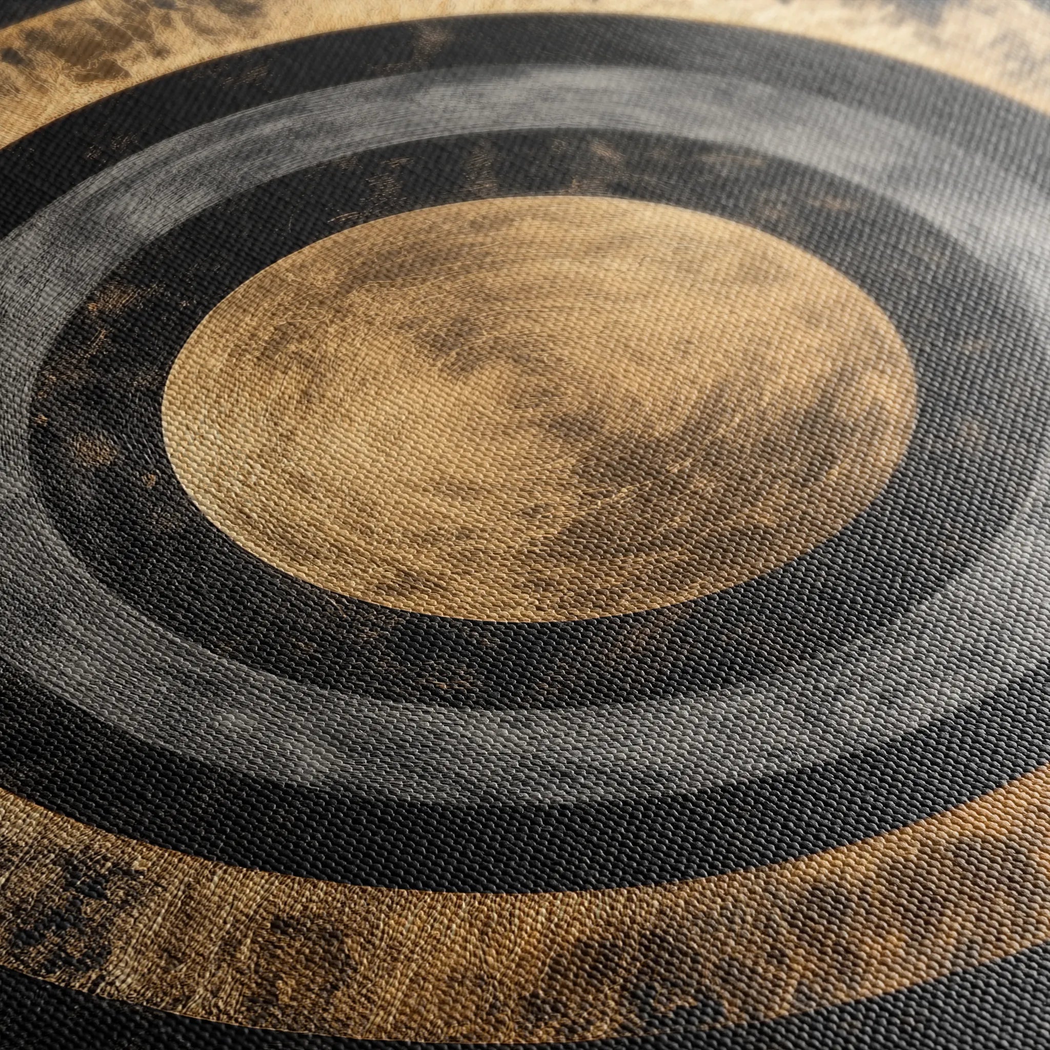Abstract 984 Canvas Art 16" x 16" / 40 x 40 cm / Black