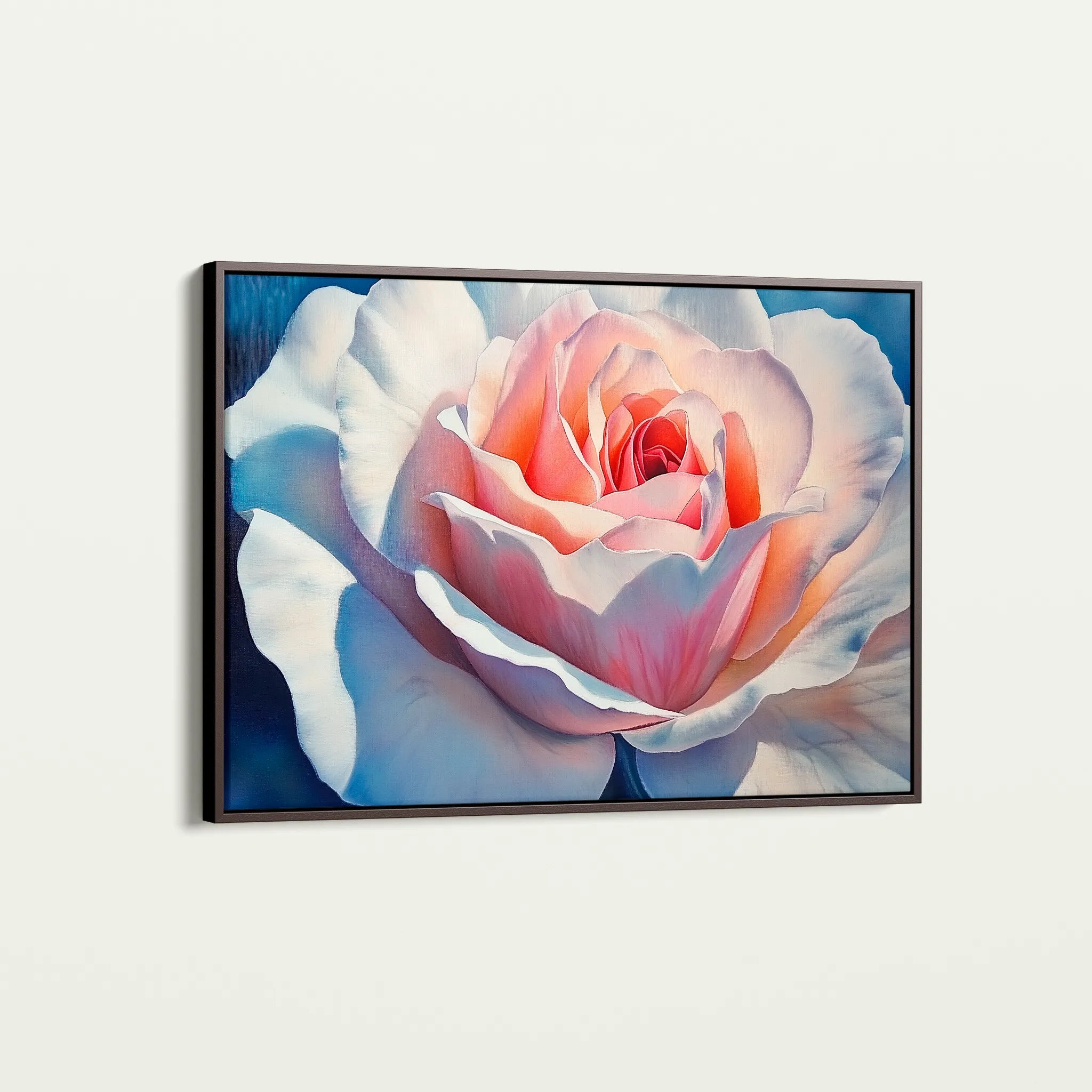 Floral 984 Canvas Art 18" x 24" / 45 x 60 cm / Black