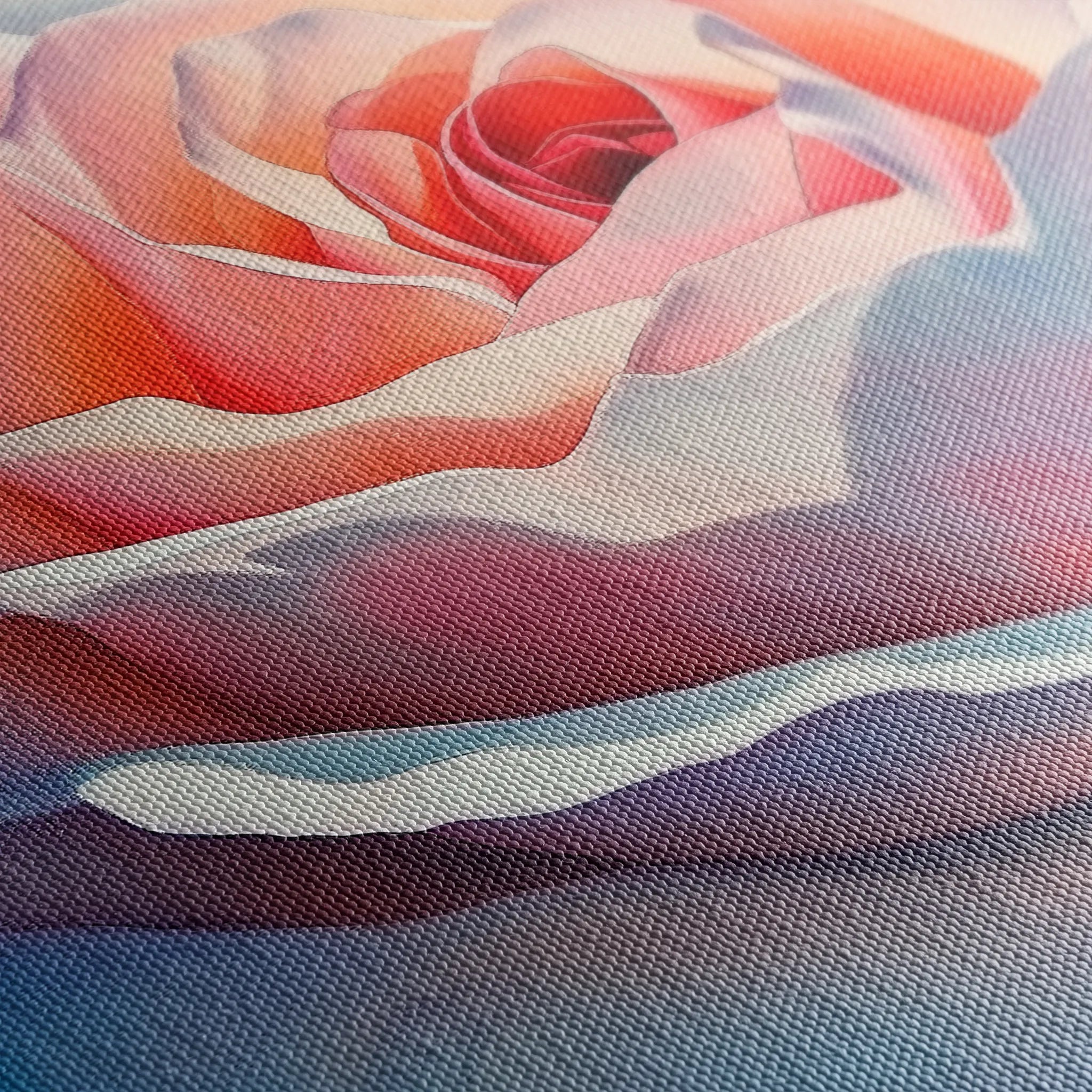 Floral 984 Canvas Art 18" x 24" / 45 x 60 cm / Black