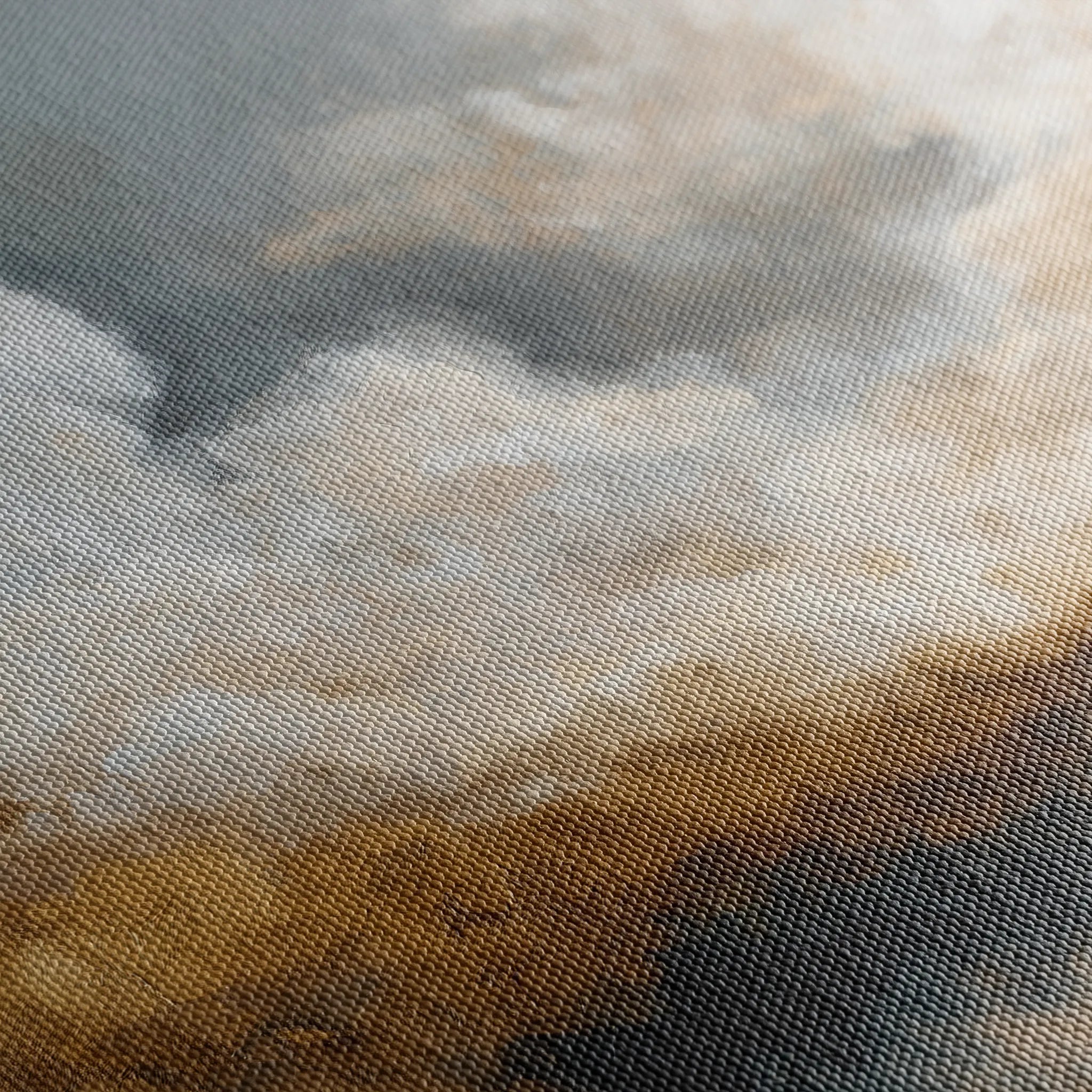 Abstract 987 Canvas Art 16" x 16" / 40 x 40 cm / Black