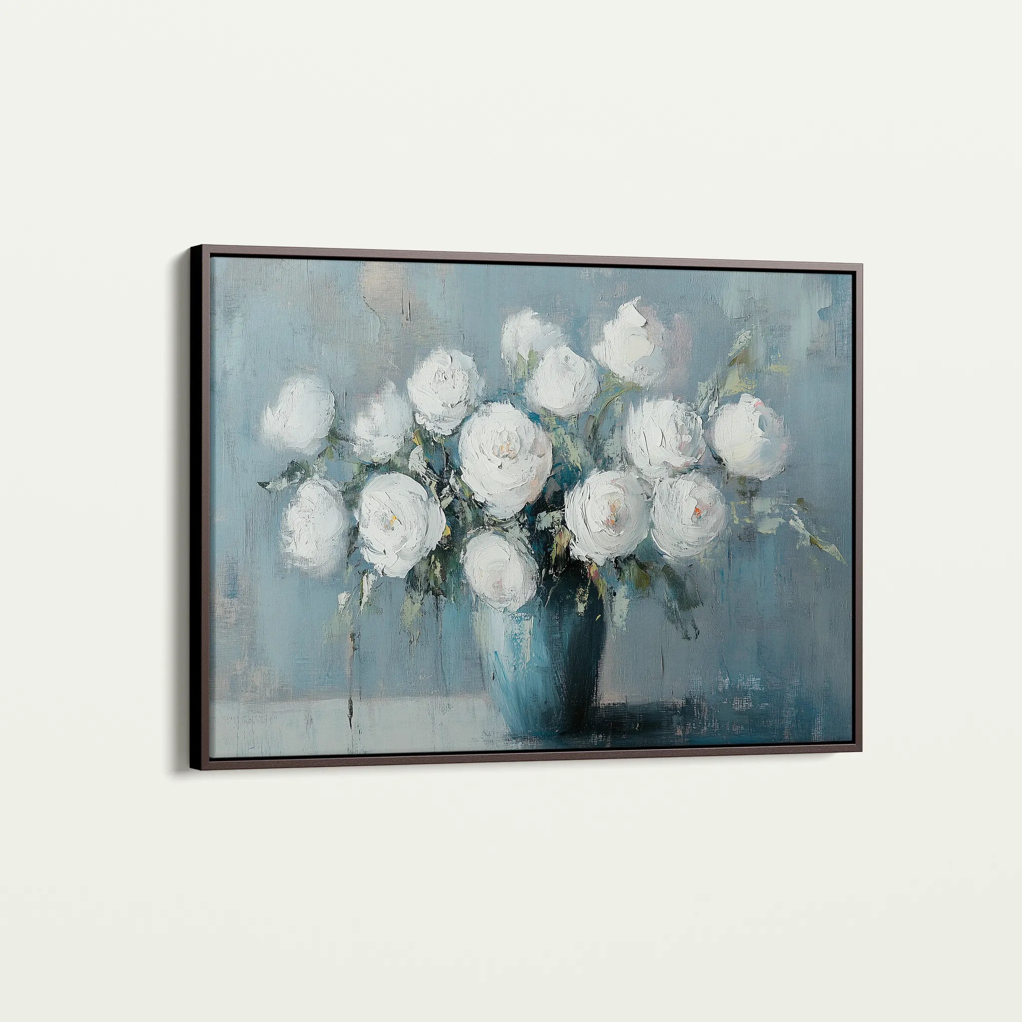 Floral 992 Canvas Art 18" x 24" / 45 x 60 cm / Black