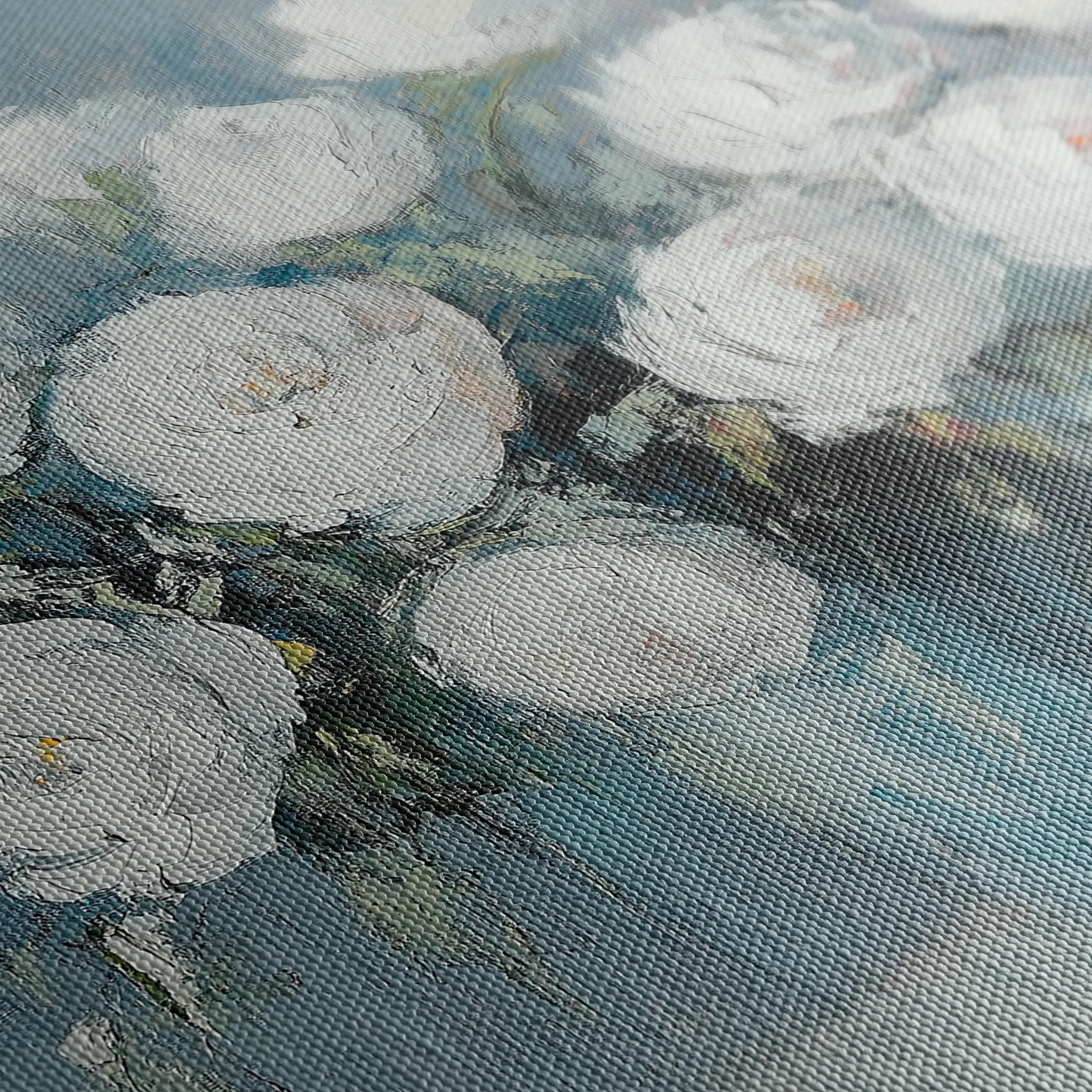 Floral 992 Canvas Art 18" x 24" / 45 x 60 cm / Black