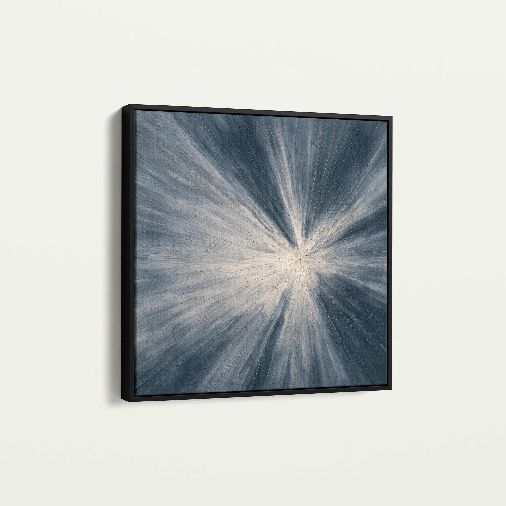 Abstract 994 Canvas Art 16" x 16" / 40 x 40 cm / Black