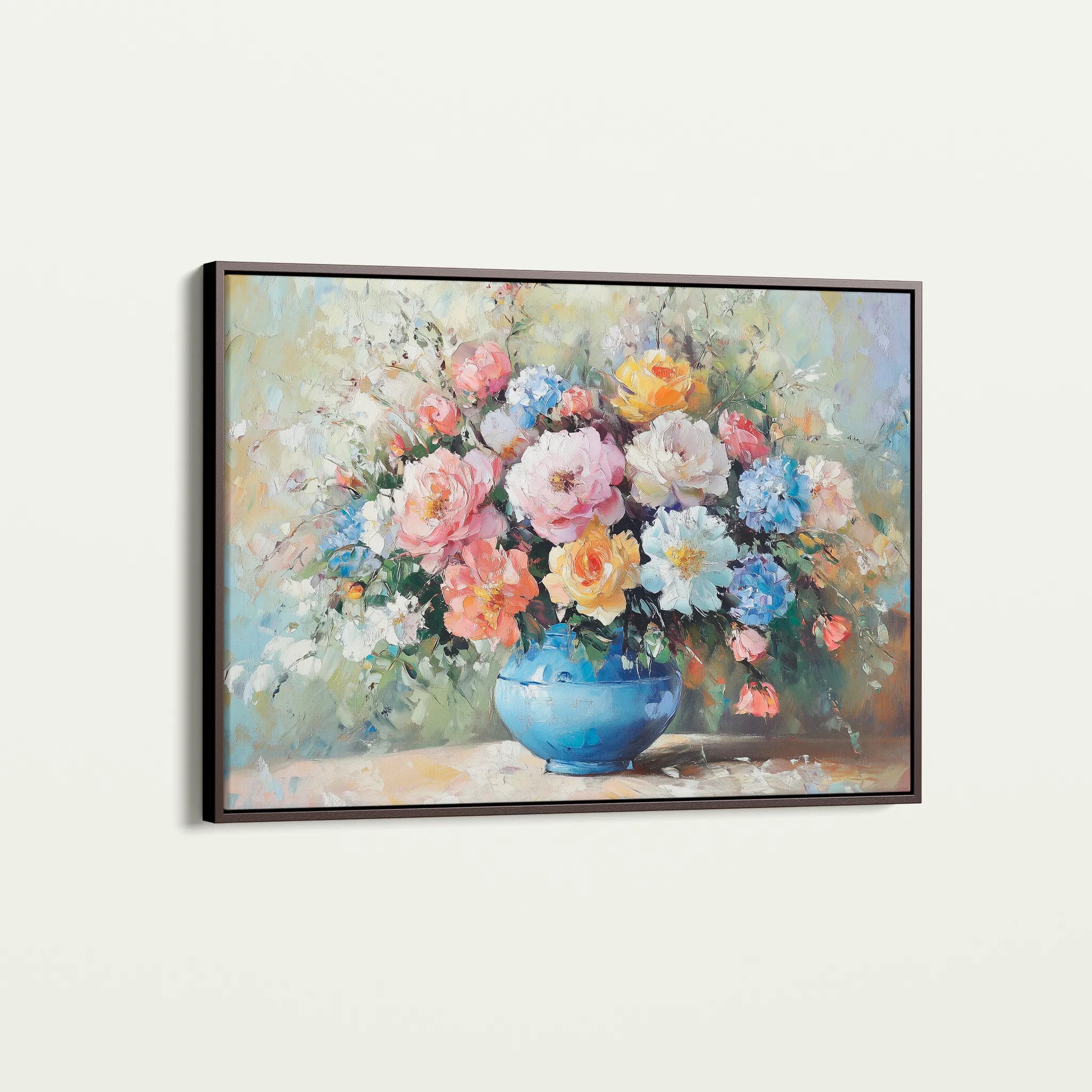 Floral 994 Canvas Art 18" x 24" / 45 x 60 cm / Black