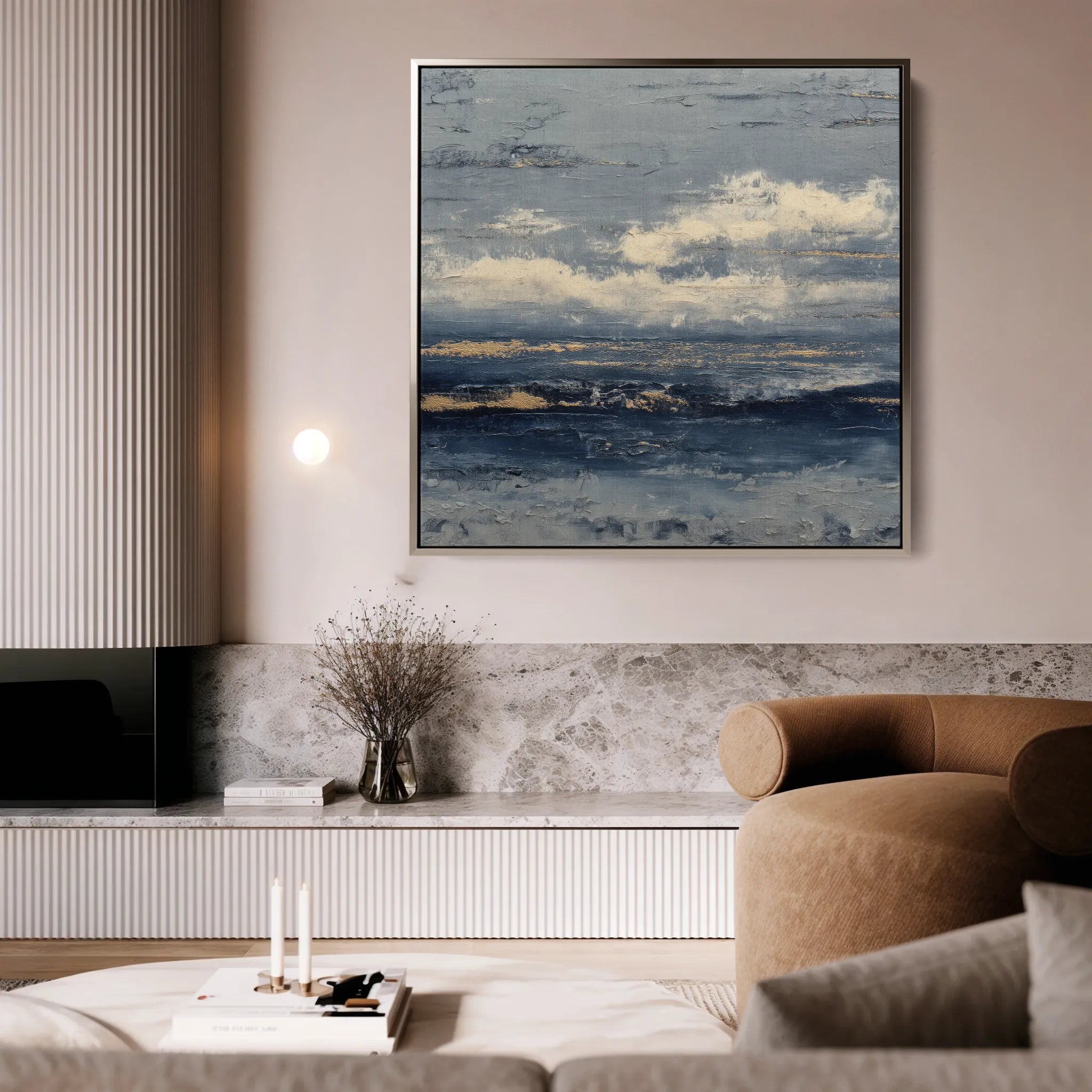 Abstract 999 Canvas Art 16" x 16" / 40 x 40 cm / Black