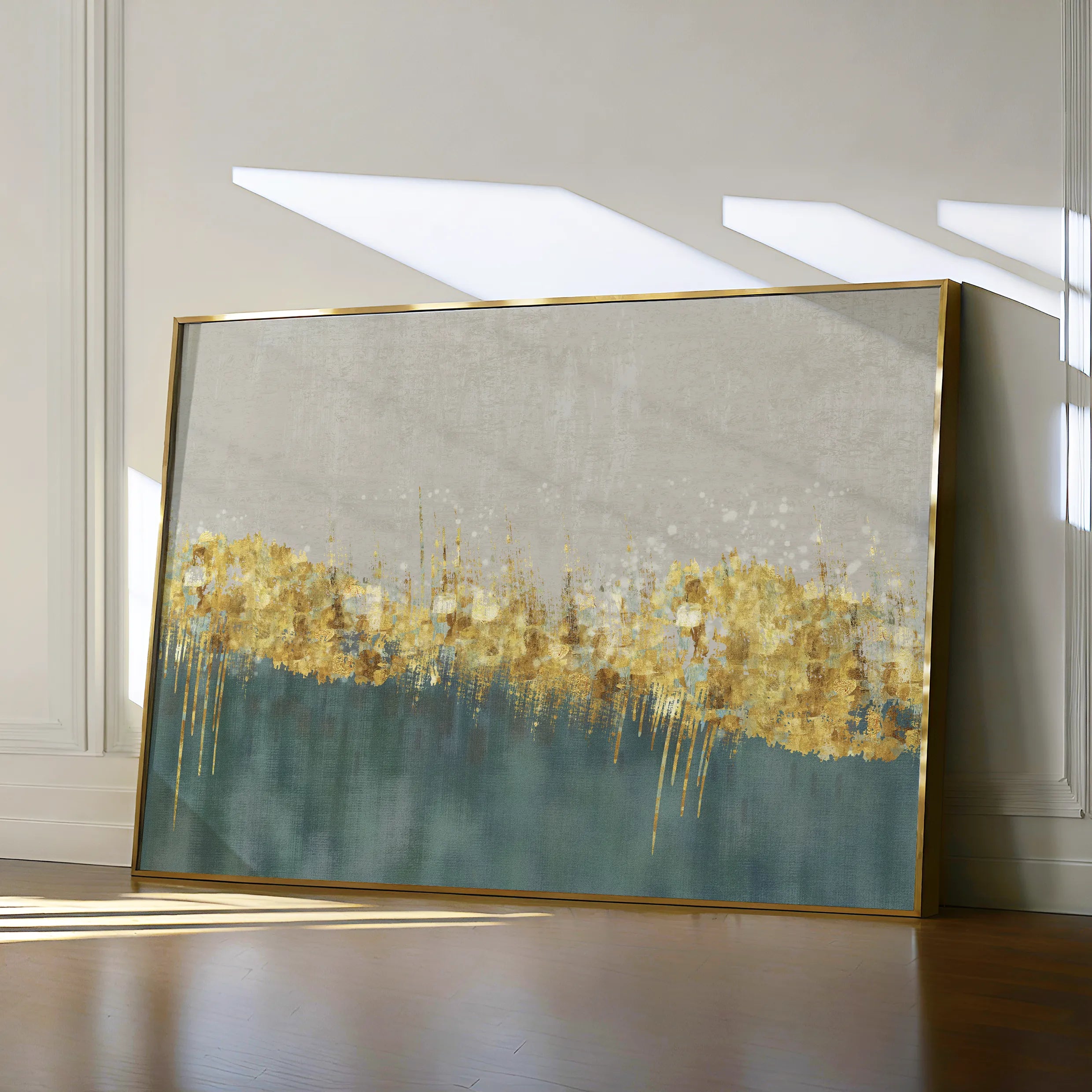 Abstract 001 Canvas Art 18" x 24" / 45 x 60 cm / Black