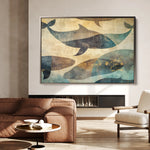 Animals 001 Canvas Art 18" x 24" / 45 x 60 cm / Black