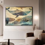 Animals 001 Canvas Art 18" x 24" / 45 x 60 cm / Black