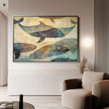 Animals 001 Canvas Art 18" x 24" / 45 x 60 cm / Black