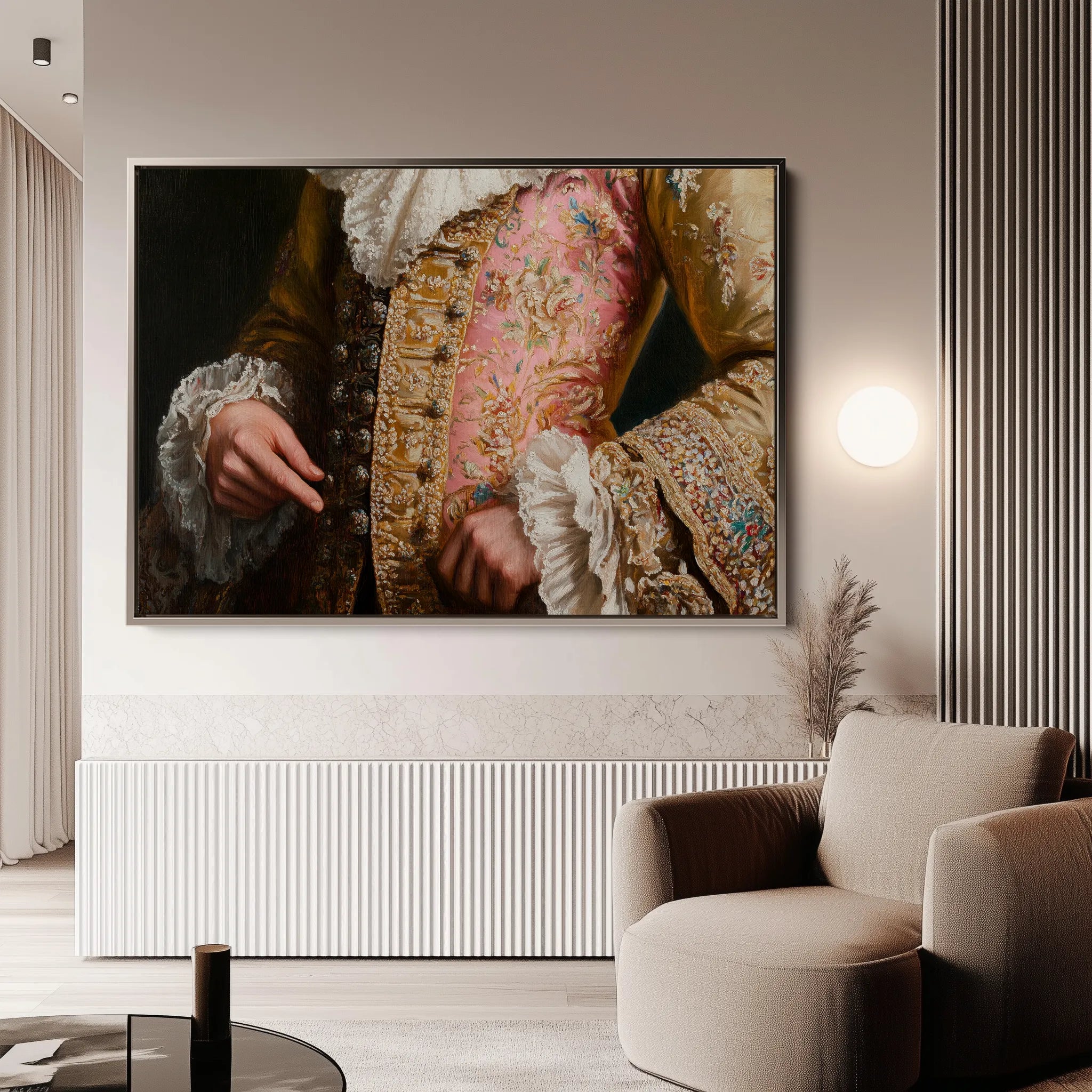 Classic 001 Canvas Art 18" x 24" / 45 x 60 cm / Black