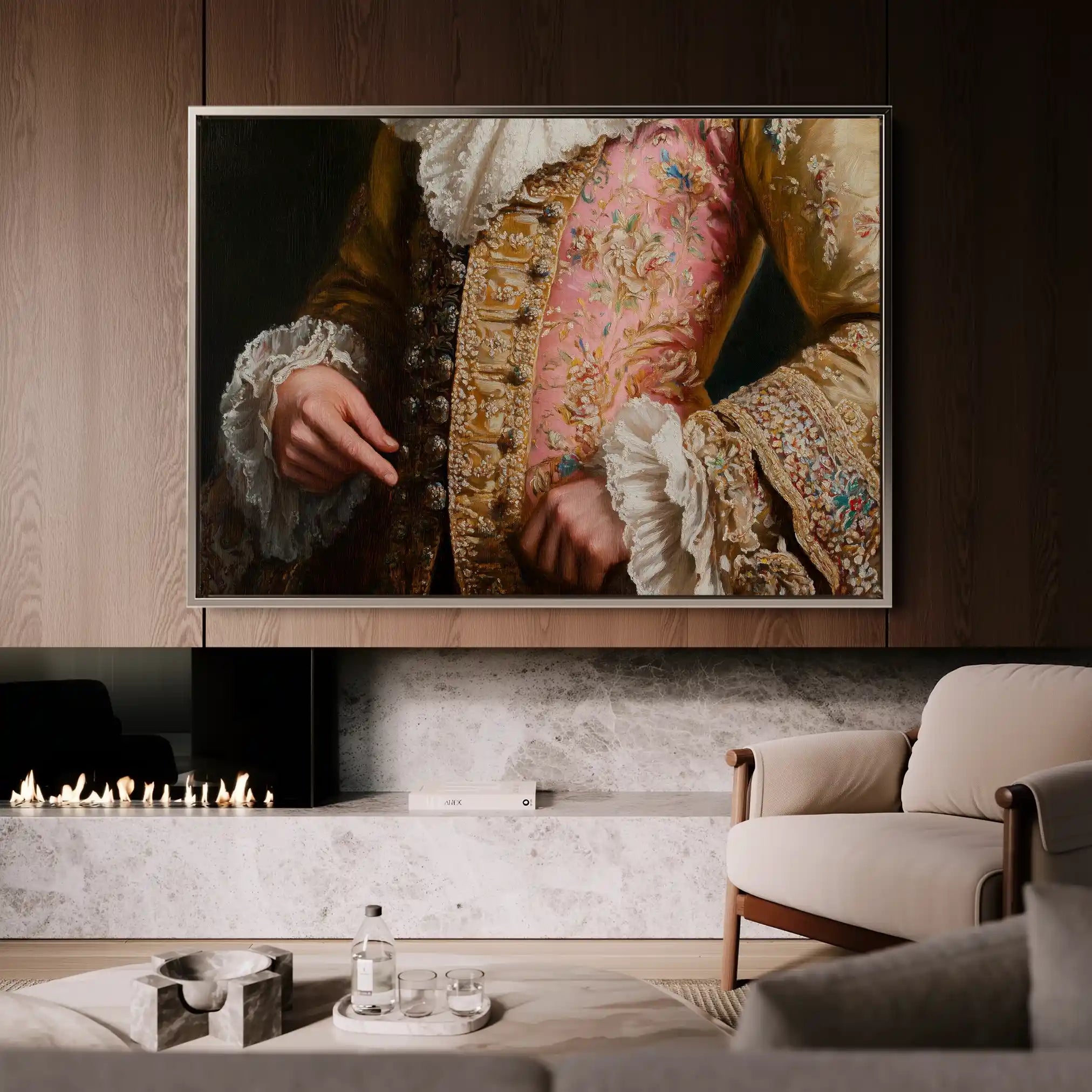 Classic 001 Canvas Art 18" x 24" / 45 x 60 cm / Black