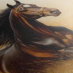 Horses 001 Canvas Art 18" x 24" / 45 x 60 cm / Black