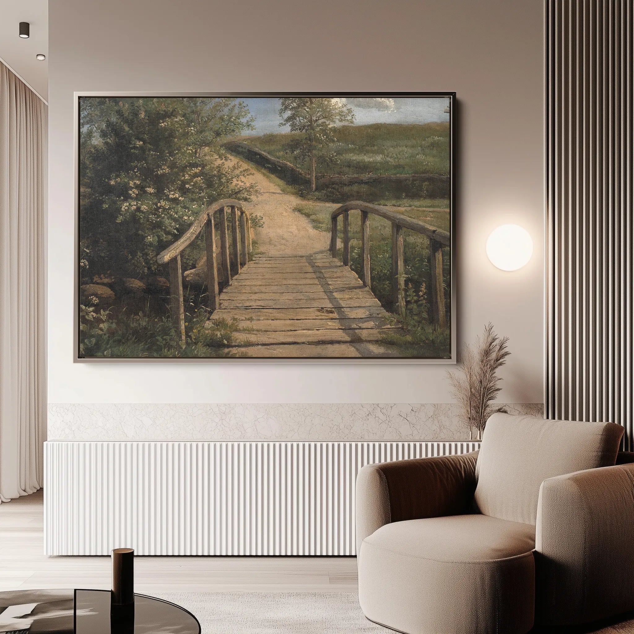 Landscape 001 Canvas Art 18" x 24" / 45 x 60 cm / Black