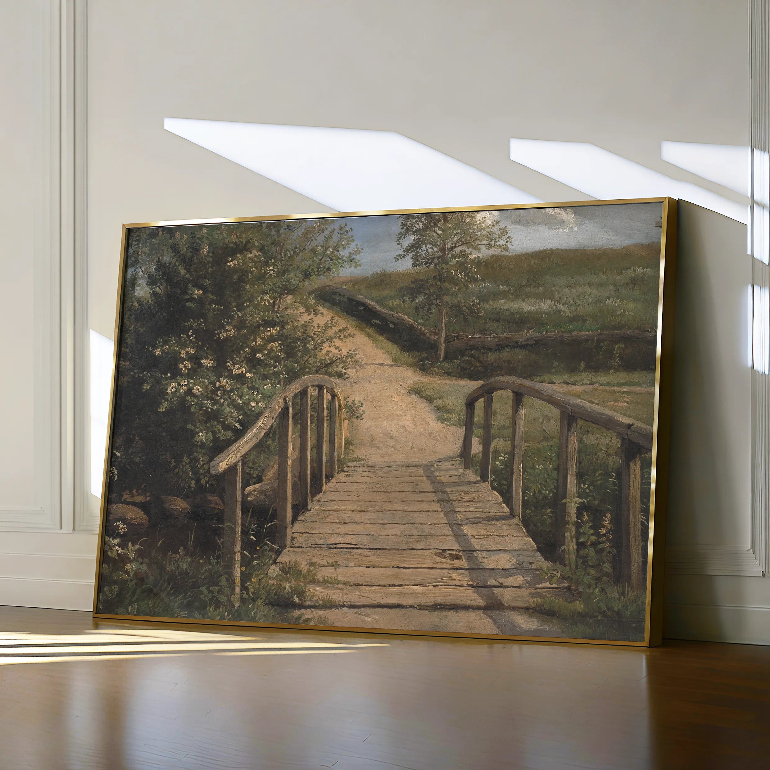 Landscape 001 Canvas Art 18" x 24" / 45 x 60 cm / Black