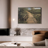 Landscape 001 Canvas Art 18" x 24" / 45 x 60 cm / Black