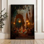 Orientalist 001 Canvas Art 18" x 24" / 45 x 60 cm / Black