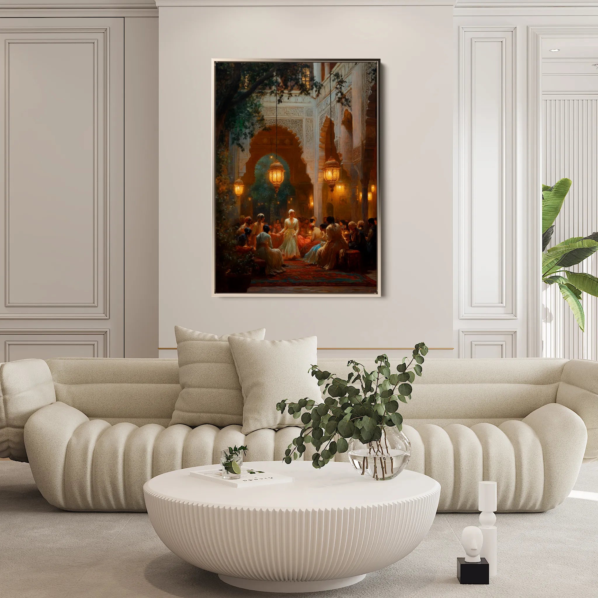 Orientalist 001 Canvas Art 18" x 24" / 45 x 60 cm / Black