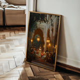 Orientalist 001 Canvas Art 18" x 24" / 45 x 60 cm / Black
