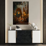 Orientalist 001 Canvas Art 18" x 24" / 45 x 60 cm / Black