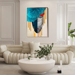 Portrait 001 Canvas Art 60 x 40 cm / Black