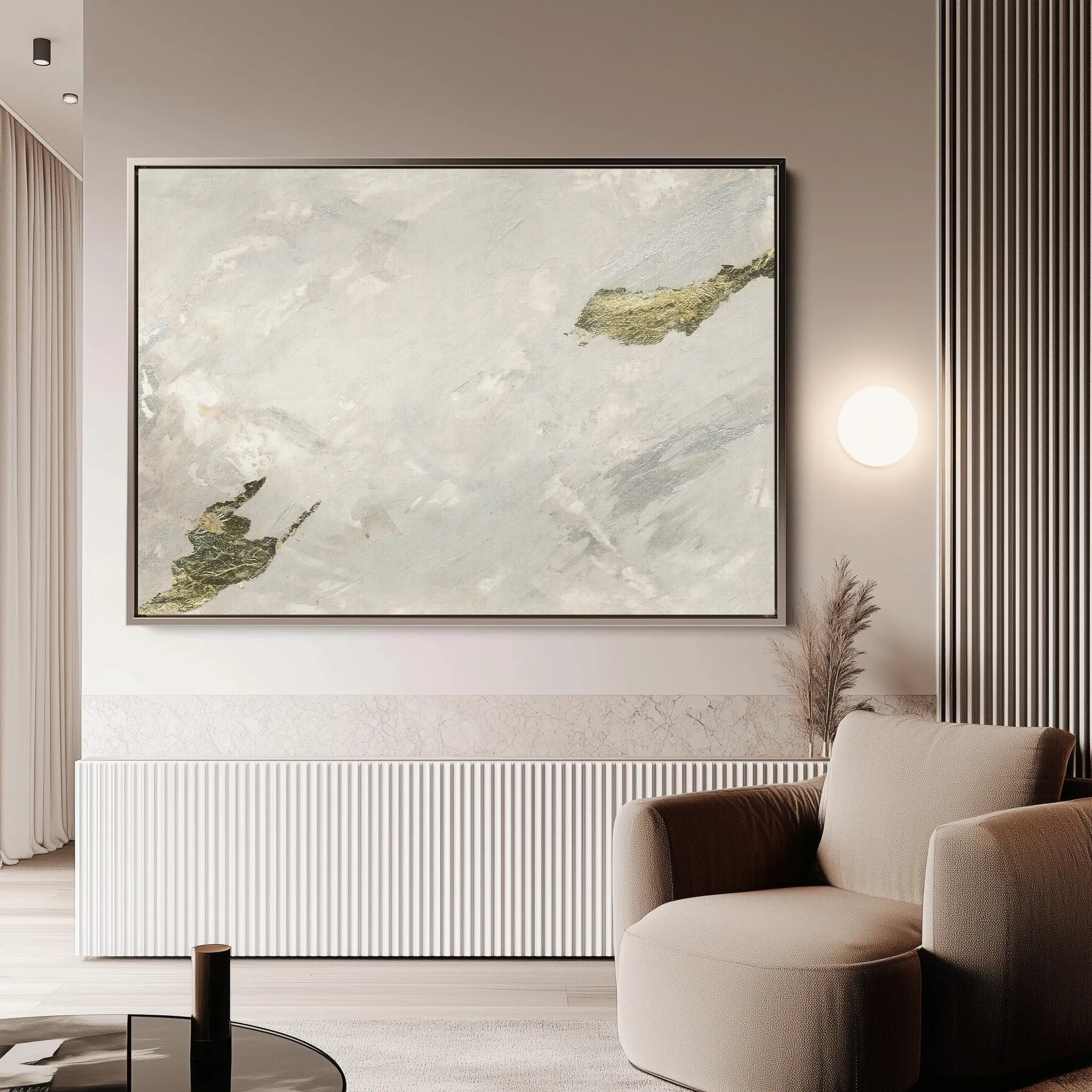 Abstract 002 Canvas Art 18" x 24" / 45 x 60 cm / Black