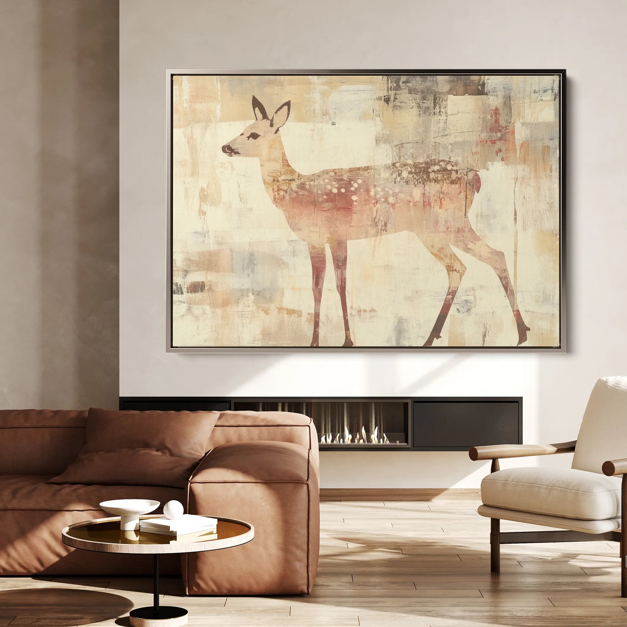 Animals 002 Canvas Art 18" x 24" / 45 x 60 cm / Black