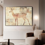 Animals 002 Canvas Art 18" x 24" / 45 x 60 cm / Black