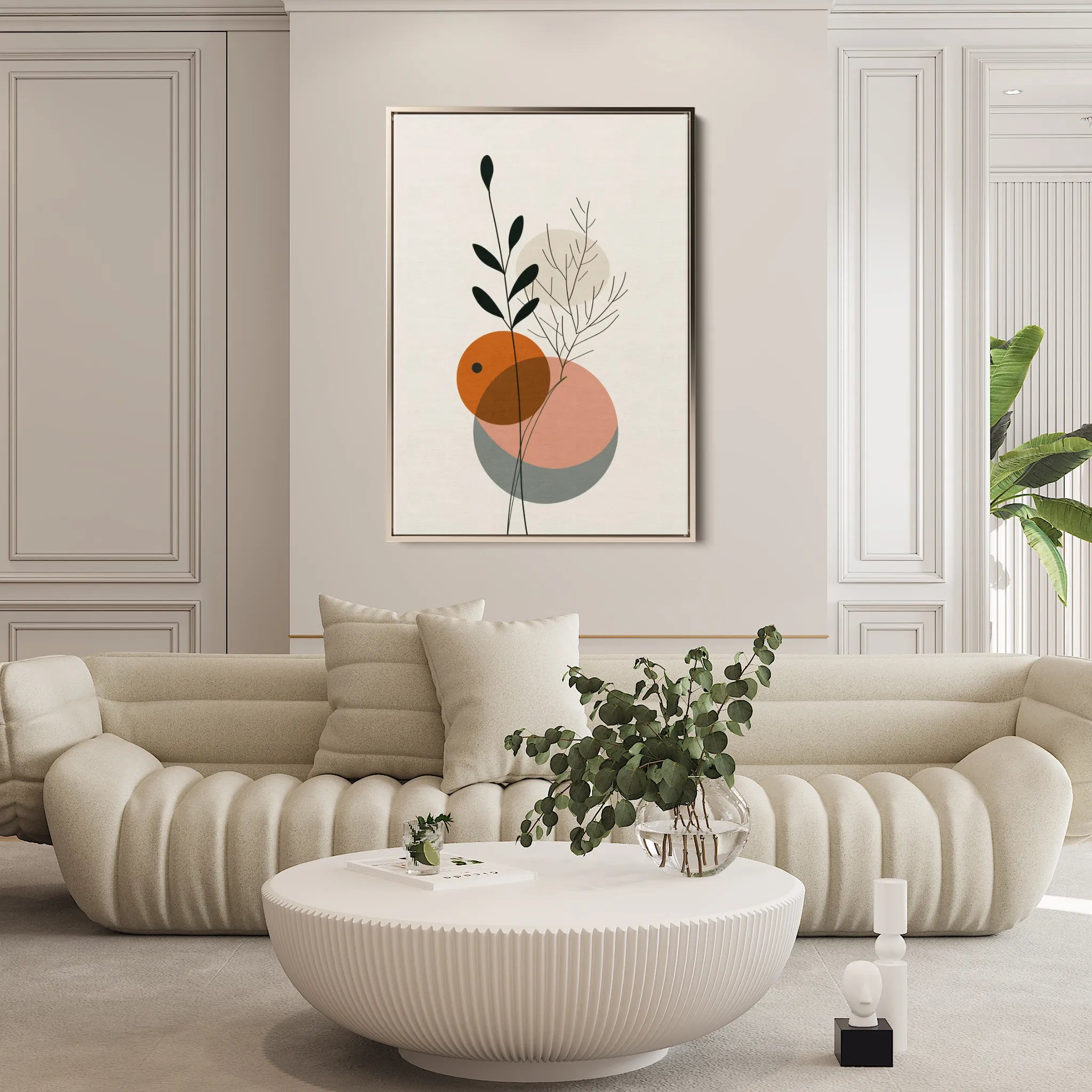 Boho 002 Canvas Art 18" x 24" / 45 x 60 cm / Black