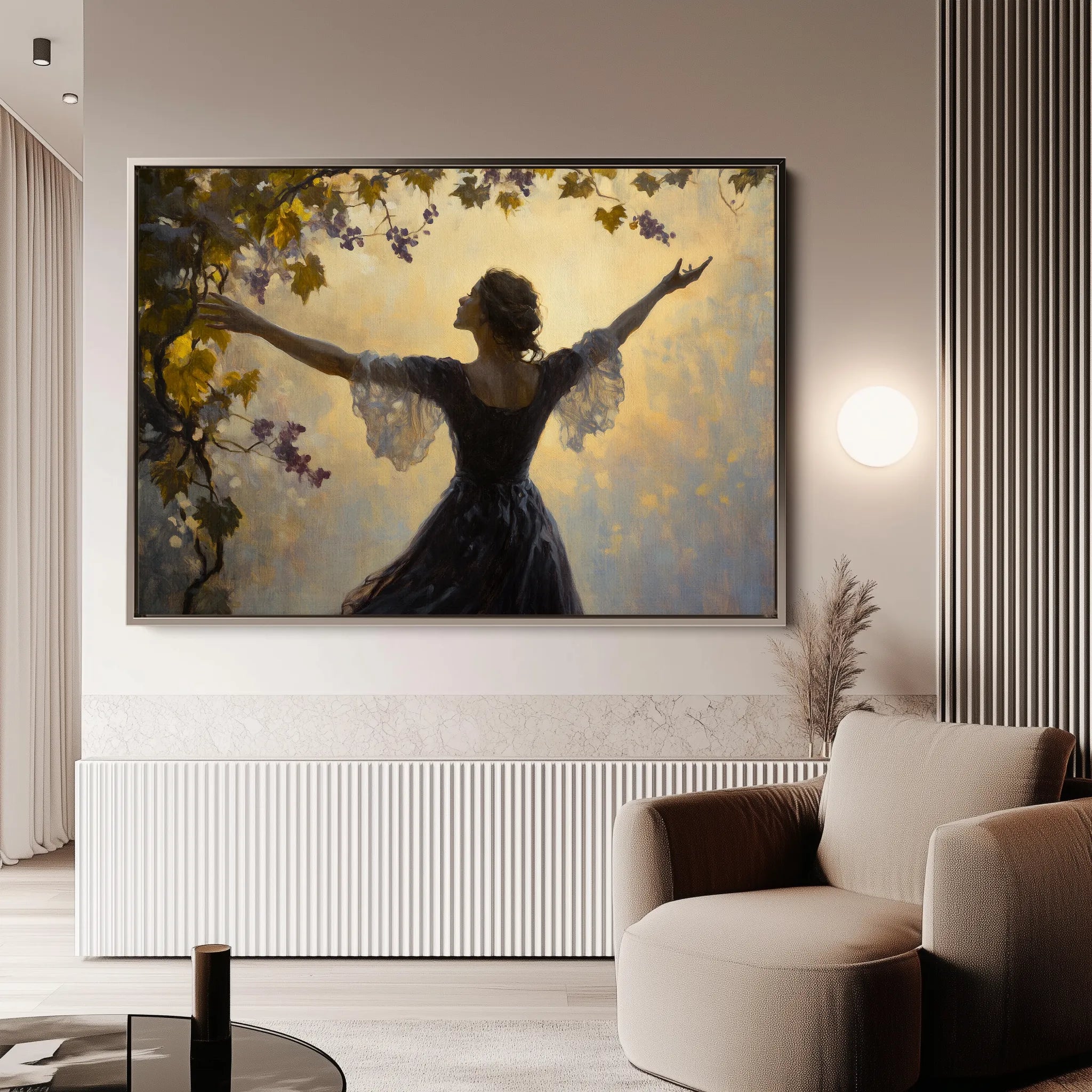 Classic 002 Canvas Art 18" x 24" / 45 x 60 cm / Black