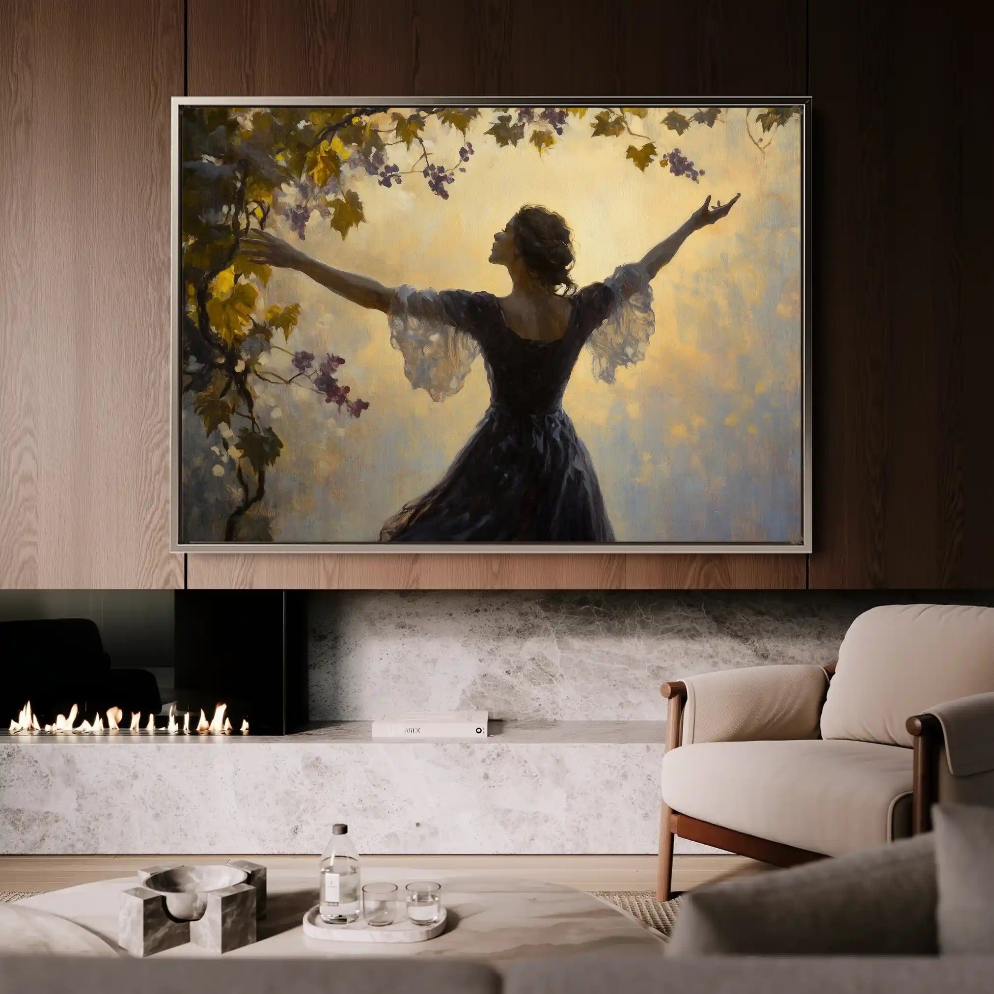 Classic 002 Canvas Art 18" x 24" / 45 x 60 cm / Black