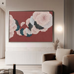 Floral 002 Canvas Art 18" x 24" / 45 x 60 cm / Black