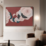 Floral 002 Canvas Art 18" x 24" / 45 x 60 cm / Black