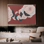 Floral 002 Canvas Art 18" x 24" / 45 x 60 cm / Black