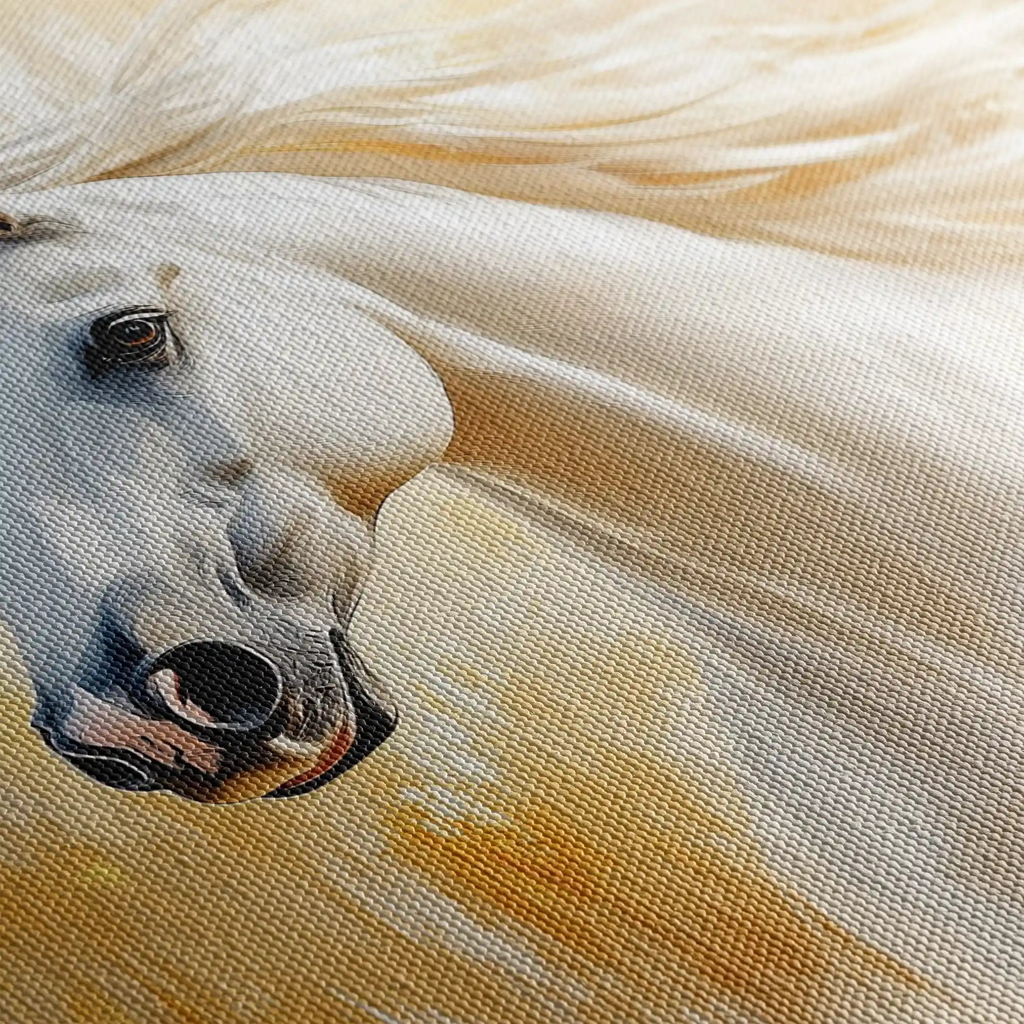 Horses 002 Canvas Art 60 x 40 cm / Black