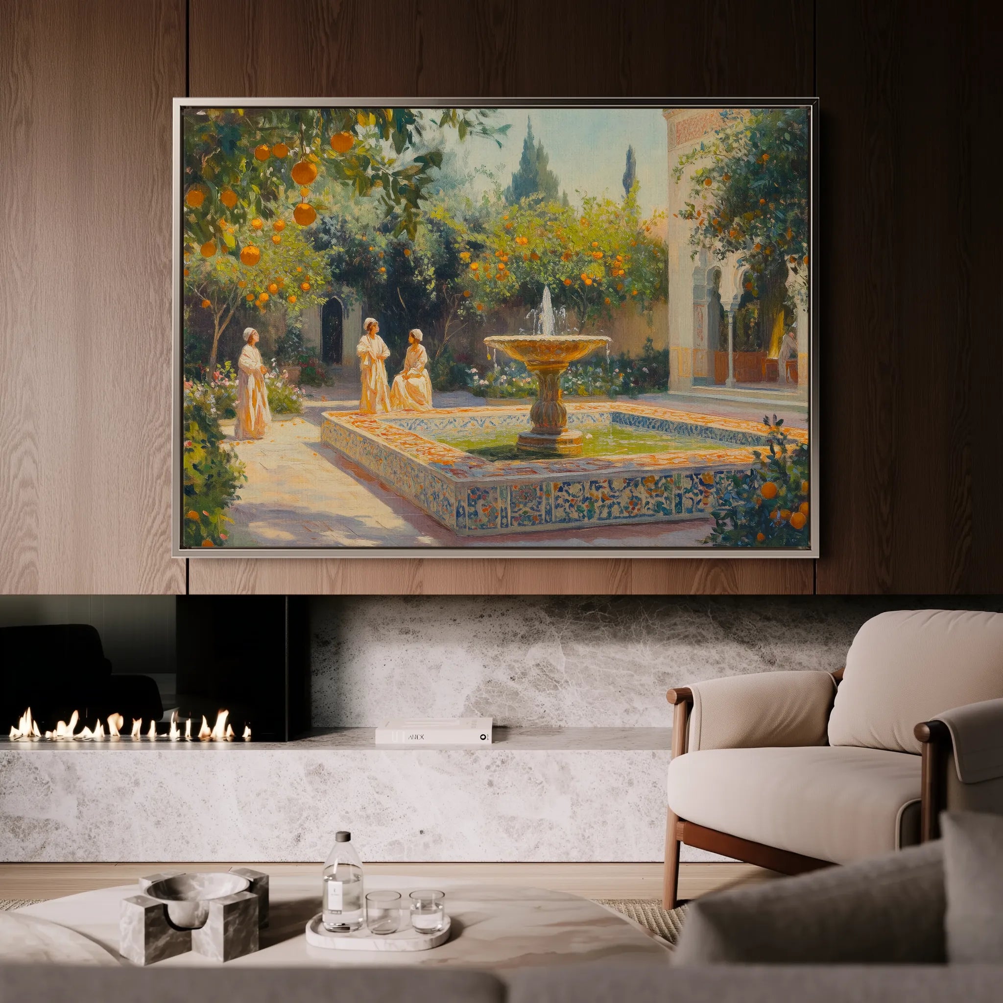 Orientalist 002 Canvas Art 18" x 24" / 45 x 60 cm / Black