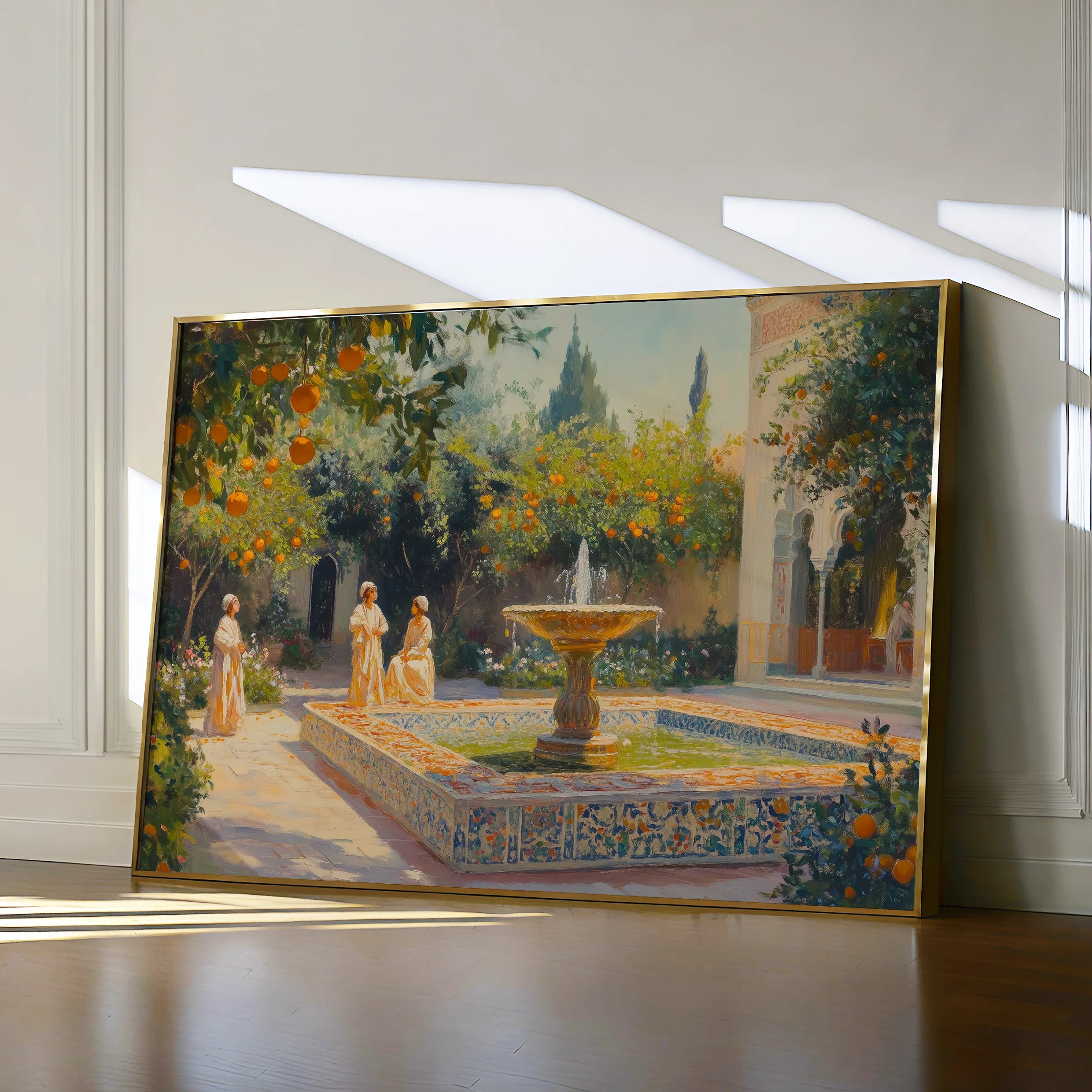 Orientalist 002 Canvas Art 18" x 24" / 45 x 60 cm / Black