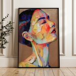 Portrait 002 Canvas Art 18" x 24" / 45 x 60 cm / Black