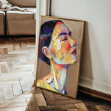 Portrait 002 Canvas Art 18" x 24" / 45 x 60 cm / Black