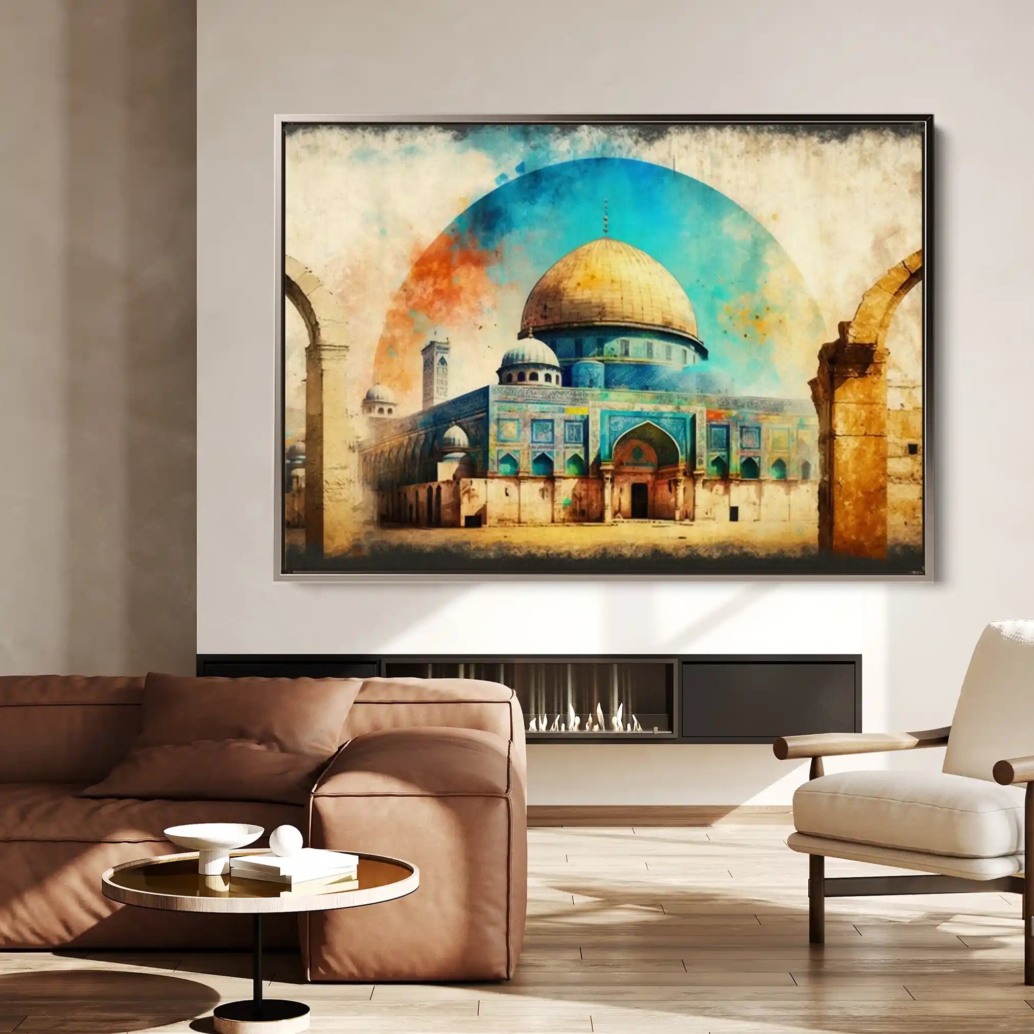 Palestine 002 Canvas Art 60 x 40 cm / Black