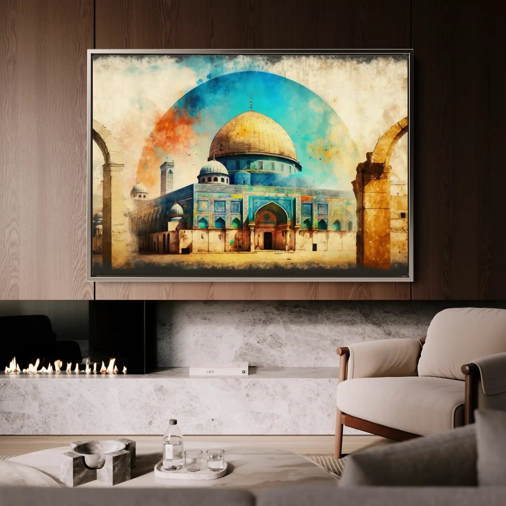 Palestine 002 Canvas Art 60 x 40 cm / Black