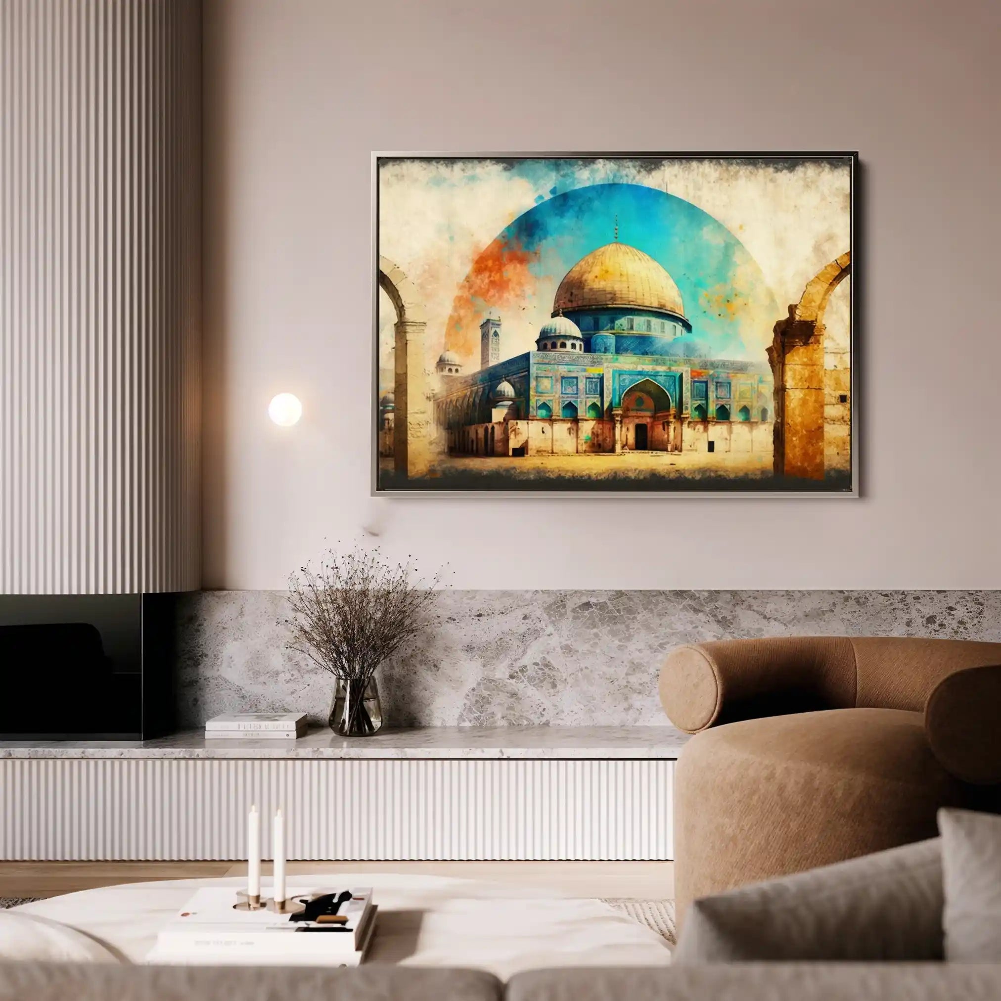 Palestine 002 Canvas Art 60 x 40 cm / Black