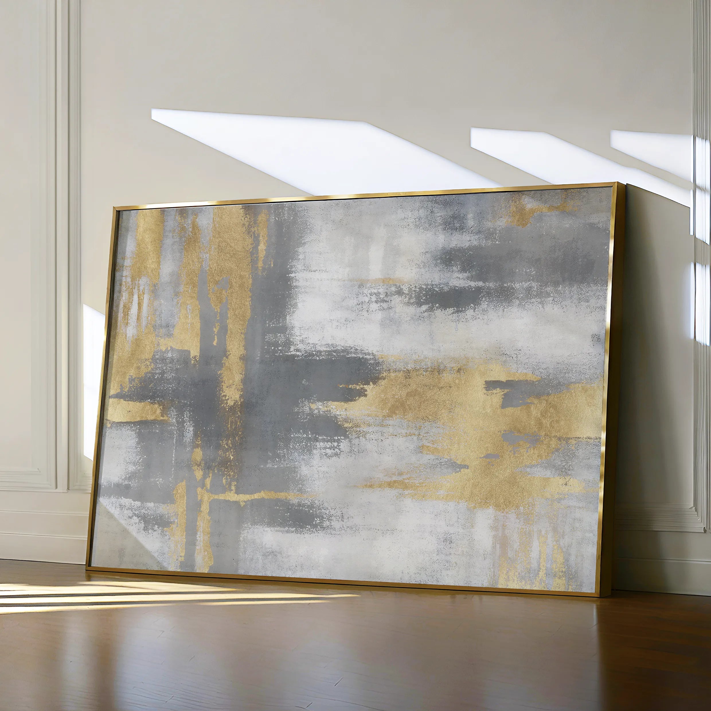 Abstract 003 Canvas Art 18" x 24" / 45 x 60 cm / Black